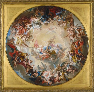 Glorificação da Cruz (óleo sobre tela) de Carlo Innocenzo Carlone