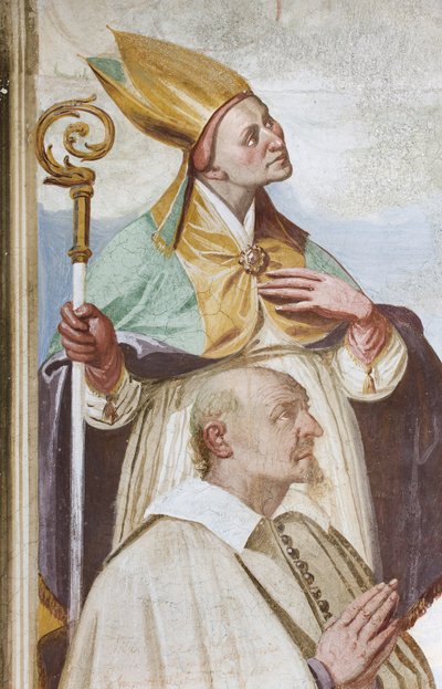 Coroação da Virgem (fresco) (detalhe de 3498781) de Carlo Innocenzo Carloni