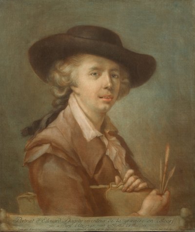 Retrato de Edouard Gautier-Dagoty, 1783. de Carlo Lasinio