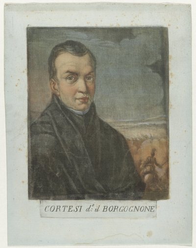 Portret van schilder Jacques Courtois
Kunstenaarszelfportretten in de Galleria degli Uffizi te Florence (título da série)
Auto-retratos na Galeria Real de Florença (título da série) de Carlo Lasinio