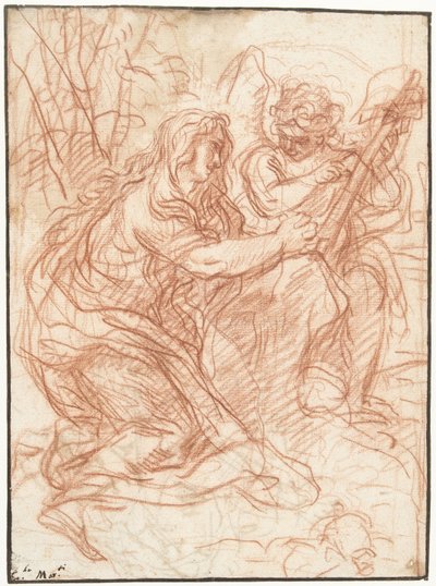 Maria Madalena adorando a Cruz de Carlo Maratta