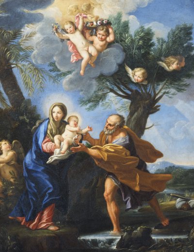 Voo para o Egito de Carlo Maratta or Maratti