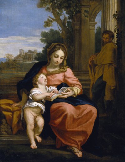 A Sagrada Família, c.1700-15 (óleo sobre tela) de Carlo Maratta or Maratti