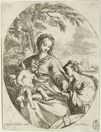 O Casamento Místico de Santa Catarina de Carlo Maratti