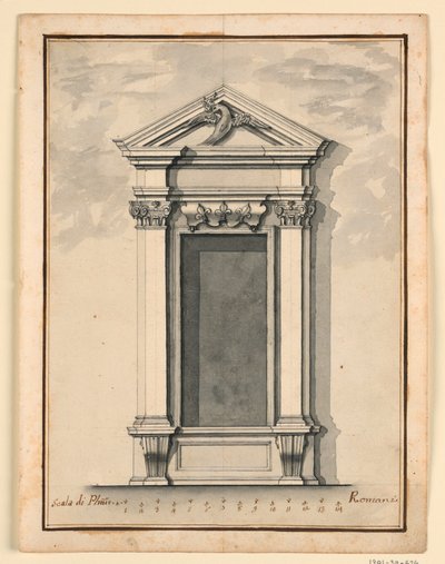 Projeto para uma moldura de janela de Carlo Marchionni