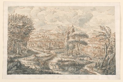 Desenho, Um Vale, 1750-70 de Carlo Marchionni