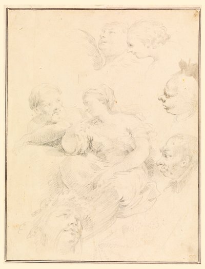 Desenho, esboços figurativos, 1775 de Carlo Marchionni