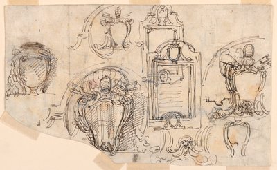 Desenho, esboços, 1740-58 de Carlo Marchionni
