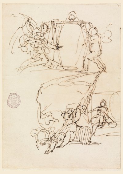Três esboços de Carlo Marchionni