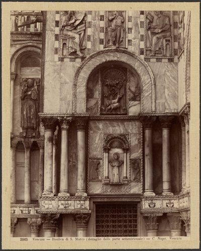 Basílica de São Marcos - pormenor da secção norte de Carlo Naya