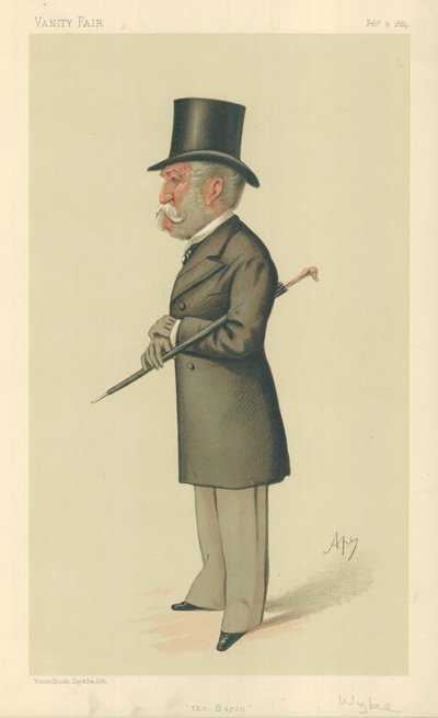 Sir Charles Lennox Wyke, O Barão, 9 de fevereiro de 1884, desenho animado da Vanity Fair de Carlo Pellegrini