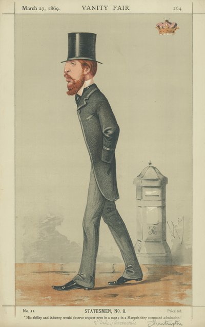 O Marquês de Hartington de Carlo Pellegrini
