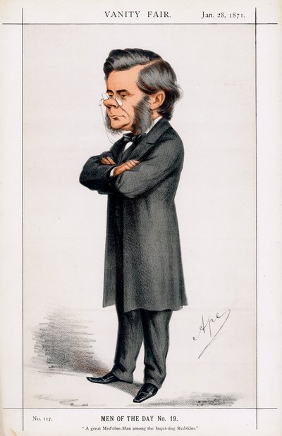 Thomas Henry Huxley, biólogo britânico, 1871 de Carlo Pellegrini
