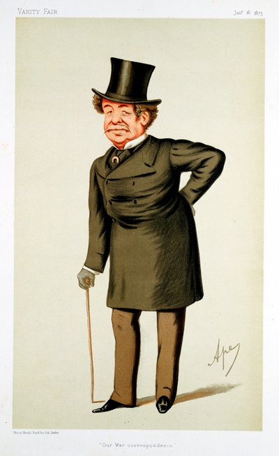 William Howard Russell, jornalista britânico nascido na Irlanda, 1875 de Carlo Pellegrini