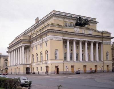 O Teatro Alexandrinsky em São Petersburgo, 1828-1832 de Carlo Rossi