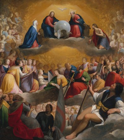Paraíso, c.1598 (óleo sobre cobre) de Carlo Saraceni