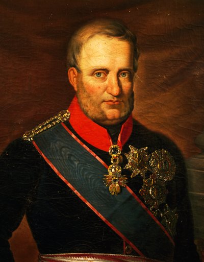 Retrato de Francisco I das Duas Sicilias (óleo sobre tela) de Carlo de Falco