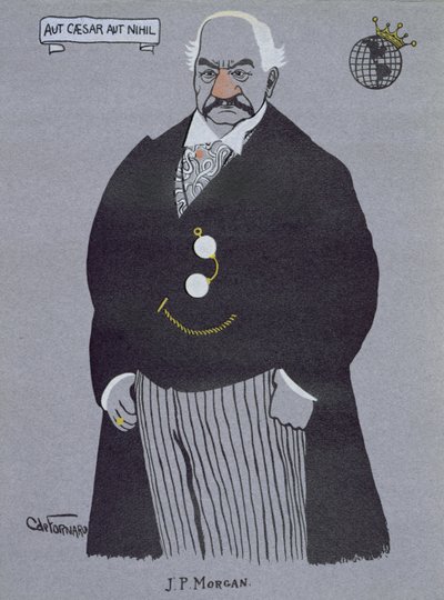 Caricatura de John Pierpont Morgan (1837-1913), de 