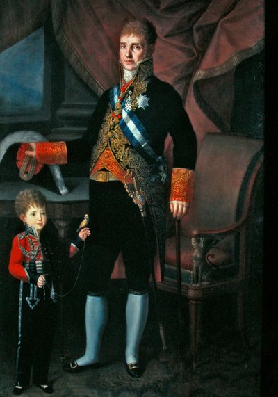 Retrato do Conde Torrejon e do seu filho de Carlos Blanco