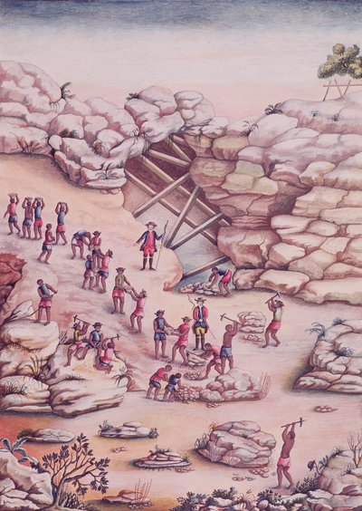 Mineração de diamantes no Brasil de Carlos Juliao