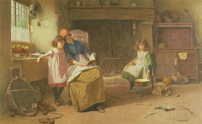 Conto de Fadas (aquarela sobre papel) de Carlton Alfred Smith