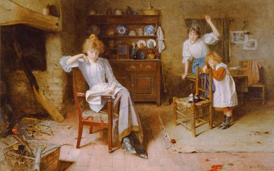 Momentos ociosos (aquarela sobre papel) de Carlton Alfred Smith