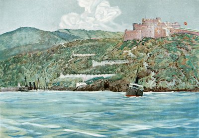A entrada para o porto de Santiago, 7 de julho de 1898 de Carlton Theodore Chapman