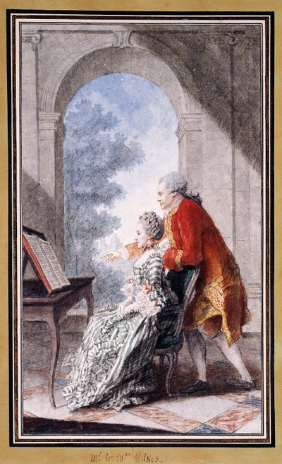 John Wilkes e Miss Gertrude Carmontelle, de Carmontelle