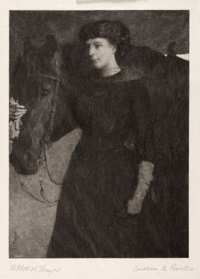 The Lady and Horse, 1887. de Caroline Amelia Powell