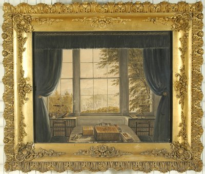 Janela Sul do Estudo de Greta Hall, 1841 de Caroline Bowles