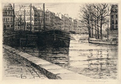 O Pont St Michel, 1915 de Caroline Helena Armington