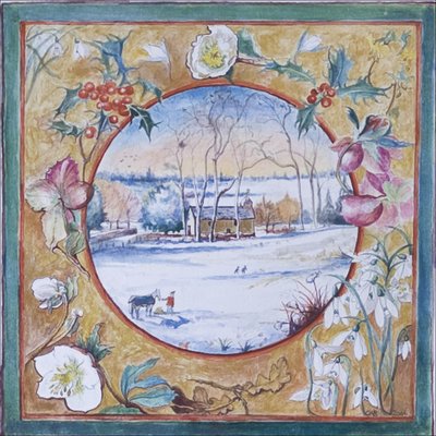 Christmas Morning, Little Somborne, 2007 (wc em papel) de Caroline Hervey Bathurst