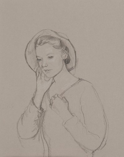 Estudo para Elizabeth Bennet, 2011 de Caroline Hervey Bathurst