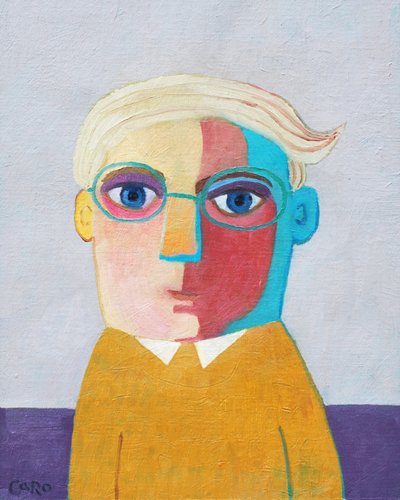 Retrato de um homem colorido de Caroline Roberts