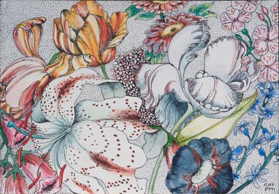 Flores desordenadas, 1991 de Carolyn Hubbard Ford