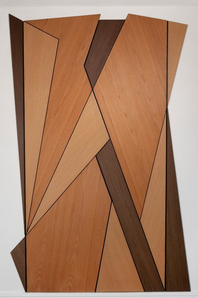Portas Vorticistas, 2012 (folheado de madeira) de Carolyn Hubbard Ford