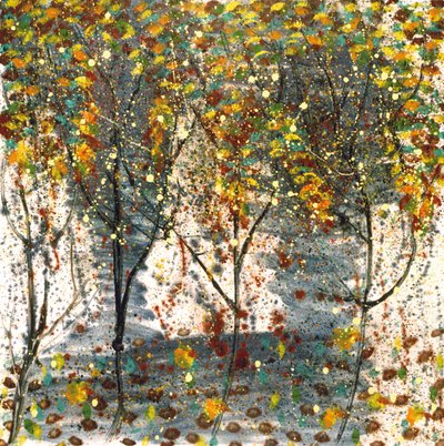 Rapsódia da Floresta, 2001 (óleo sobre tela) de Carolyn Mary Kleefeld