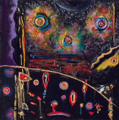 Night Seed Transmission, 2007 (acrílico e óleo sobre tela) de Carolyn Mary Kleefeld