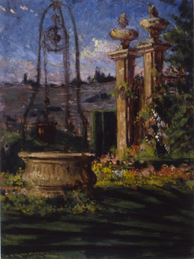 Nos jardins da Villa Palmieri de Carroll Beckwith