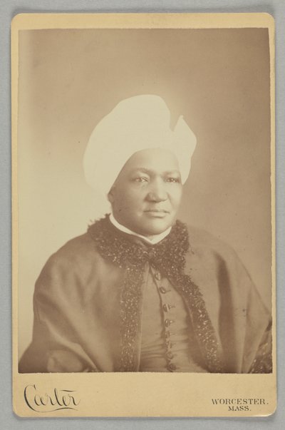 Cartão de gabinete de Sarah Ann Blunt Crozley, novembro de 1884. de Carter