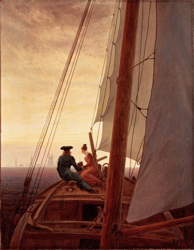 No marinheiro de Caspar David Friedrich