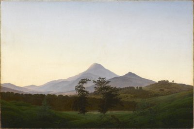Paisagem da Boémia de Caspar David Friedrich