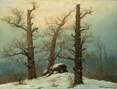 Monte de pedras na neve, 1807 de Caspar David Friedrich