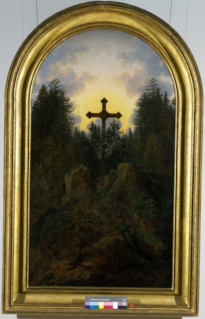 Cruz nas montanhas, 1815-20 de Caspar David Friedrich