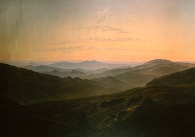 Dawn, por Caspar David Friedrich (1774-1840) de Caspar David Friedrich