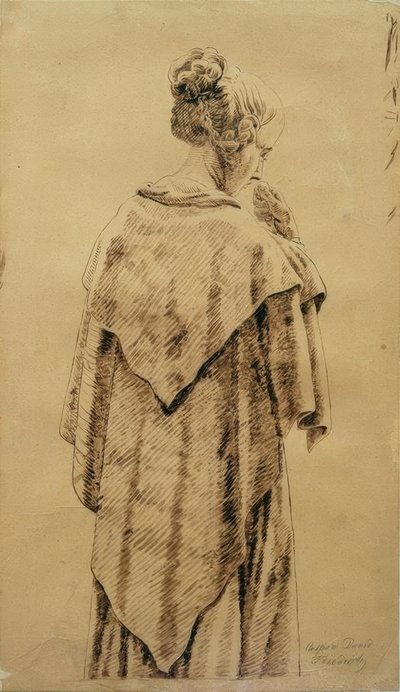 Mulher no envelope de Caspar David Friedrich