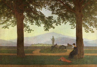 Alemão: Gartenterrasse O terraço do jardim de Caspar David Friedrich