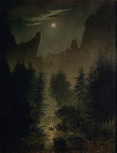 Alemão: Uttewalder Grund de Caspar David Friedrich