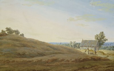 Cabana com um poço no Rugen de Caspar David Friedrich
