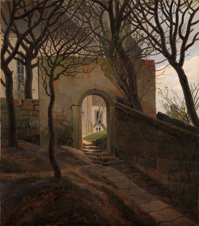 Portão do cemitério de Caspar David Friedrich